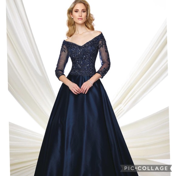 Montage by Mon Cheri Dresses & Skirts - Montage by MonCheri 3/4 length sleeves gown